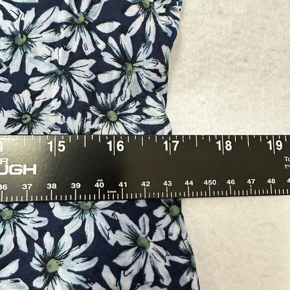 Vintage Jonathan Martin Floral Button Dress Cottage Collared Sleeveless Sz 11 - Picture 6 of 7